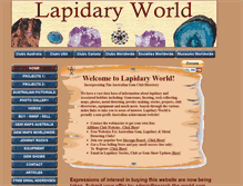 Tablet Screenshot of lapidaryworld.com
